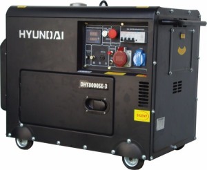 Дизельный генератор Hyundai DHY8000SE-3