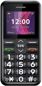 Мобильный телефон Texet TM-101 Black