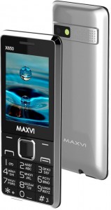 Мобильный телефон Maxvi  X650 Silver