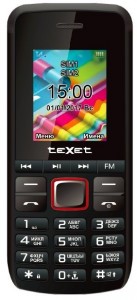 Мобильный телефон Texet TM-203 Black Red
