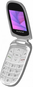 Мобильный телефон Maxvi  E1 Silver