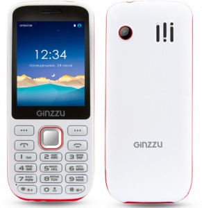 Мобильный телефон Ginzzu M201 White red