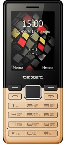 Мобильный телефон Texet TM-230 Gold