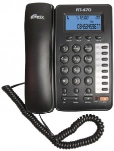 Проводной телефон Ritmix RT-470 Black