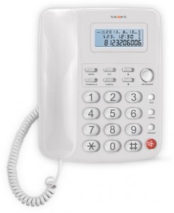 Проводной телефон Texet TX-250 White