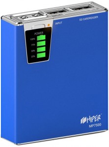 Внешний аккумулятор Hiper Power Bank MP7500 Blue