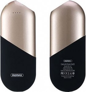 Внешний аккумулятор Remax Capsule Series RPP-22 Gold