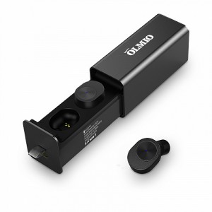 Стерео bluetooth-гарнитура Olmio TWE-01 True Wireless Black