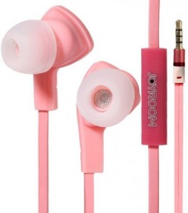 Проводная гарнитура Joyroom Flat Line stereo JR-E102 Pink