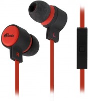 Проводная гарнитура Ritmix RH-191M Black red