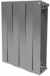 Биметаллический  радиатор Royal Thermo PianoForte 500 Silver Satin 6 секций