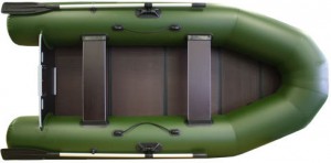 Моторная надувная лодка Фрегат 300 E Зеленая