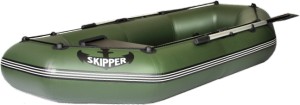 Гребная надувная лодка Тонар Шкипер 220 Зеленая
