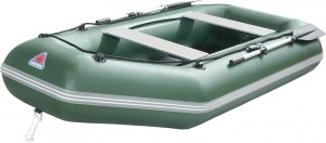 Моторно-гребная надувная лодка Yukona 300 GT без настила с транцем Green