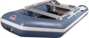 Моторно-гребная надувная лодка Yukona 300 TLК Grey с пайолом надувной Air Deck