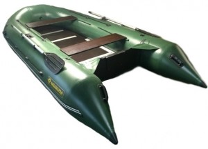 Моторно-гребная надувная лодка Аквамаран Luxe Boat 360 TR Зеленая