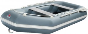 Моторно-гребная надувная лодка Yukona 300 GT Grey с пайолом фанерным книжка и транцем