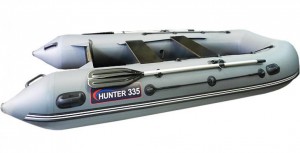 Моторно-гребная надувная лодка Hunterboat Хантер 335 Gray