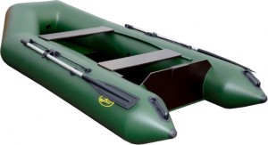 Моторно-гребная надувная лодка Аквамаран 300TR Зеленая