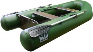 Моторная надувная лодка Фрегат 280 ES Зеленая