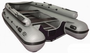 Моторно-гребная надувная лодка Фрегат M-390 F Серая