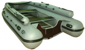Гребная надувная лодка Фрегат M-430 FM Lux Зеленая