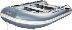 Моторно-гребная надувная лодка Yukona 310 TS Grey с Пайолом секционным щитовым фанерным F