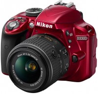 Фотоаппарат Nikon D3300 Kit 18-55 VR II Card 32Gb Red