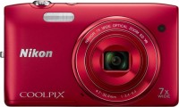 Фотоаппарат Nikon CoolPix S3400 Red