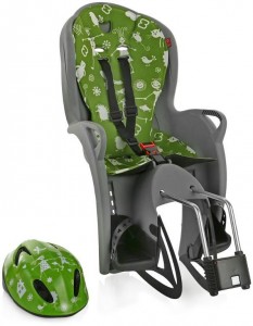 Детское велокресло Hamax 551089 Kiss Safety Package Grey green