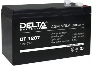 Аккумулятор для ИБП Delta battery DT 1207 7Ач пр