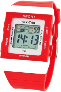 Детские часы Тик-так Н461 Красные