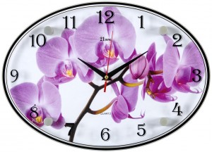 Настенные часы 21 Век 2434-1069 Орхидея