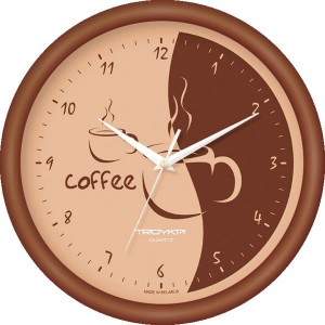 Настенные часы Troyka 21234280 Cofee