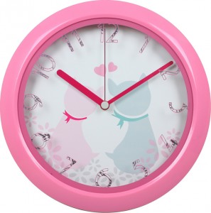 Часы для детской Бюрократ WallC-R17P Pink