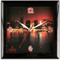 Настенные часы Вега Ночной мегаполис П3-6-85