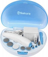 Электрический маникюрно-педикюрный набор Sakura SA-5501 Blue