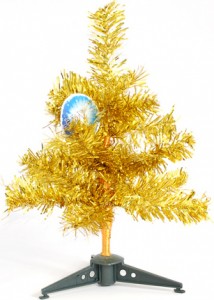 Новогодняя ёлка Фабрика Деда Мороза 30 см золото фольга