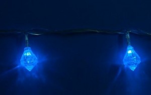 Гирлянда Uniel Бриллианты 2.8 м 20 ламп Синяя ULD-S0280-020/DTA