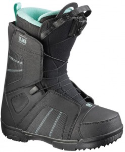 Ботинки для сноубордов Salomon Scarlet Quicklock 2016-2017 38 (USA 8) Black mint