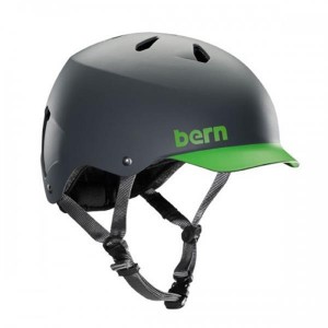 Шлем для зимних видов спорта Bern Watts Water 2012-2013 S Brim Matte grey/Neon green