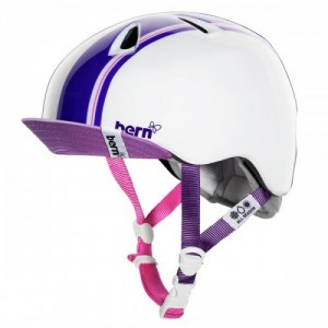 Шлем для зимних видов спорта Bern Nina 2012-2013 XS/S Visor Gloss white/Purple racing stripe