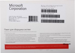 Операционная система Microsoft Windows Professional 7 SP1 32-bit Russian CIS DSP OEI DVD (FQC-08296-LC)
