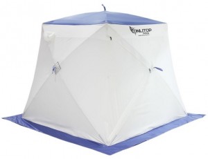 Кемпинговая палатка Onlitop Призма 200 Стандарт 2-х слойная White blue