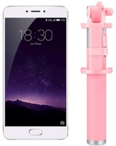 Смартфон Meizu U20 32Gb Silver white + монопод MZU-Pod Pink