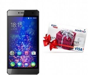 Смартфон BQ BQS-5070 Magic Black + карта VISA Giftpass 300 рублей