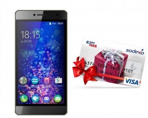 Смартфон BQ BQS-5070 Magic Brown + карта VISA Giftpass 300 рублей