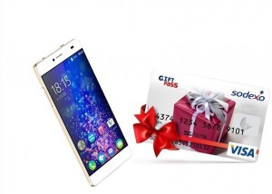 Смартфон BQ BQS-5070 Magic Pearl white + карта VISA Giftpass 300 рублей