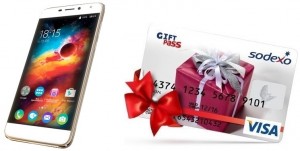 Смартфон BQ BQS-5520 Mercury Gold + карта VISA Giftpass 300 рублей