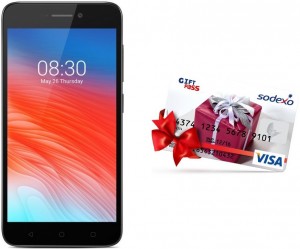 Смартфон Neffos Y5 Grey + карта VISA номинал 300 рублей